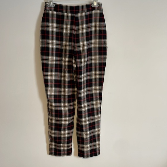 Nasty Gal Plaid Trousers - Red, Black, White - Picture 10 of 16